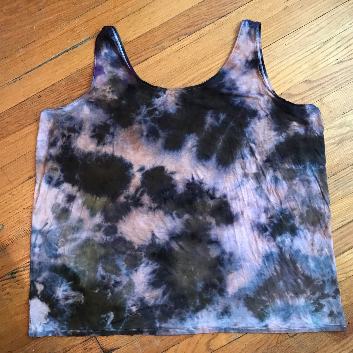 Tie Dye Tank Top 5X Plus Size Ice Dye