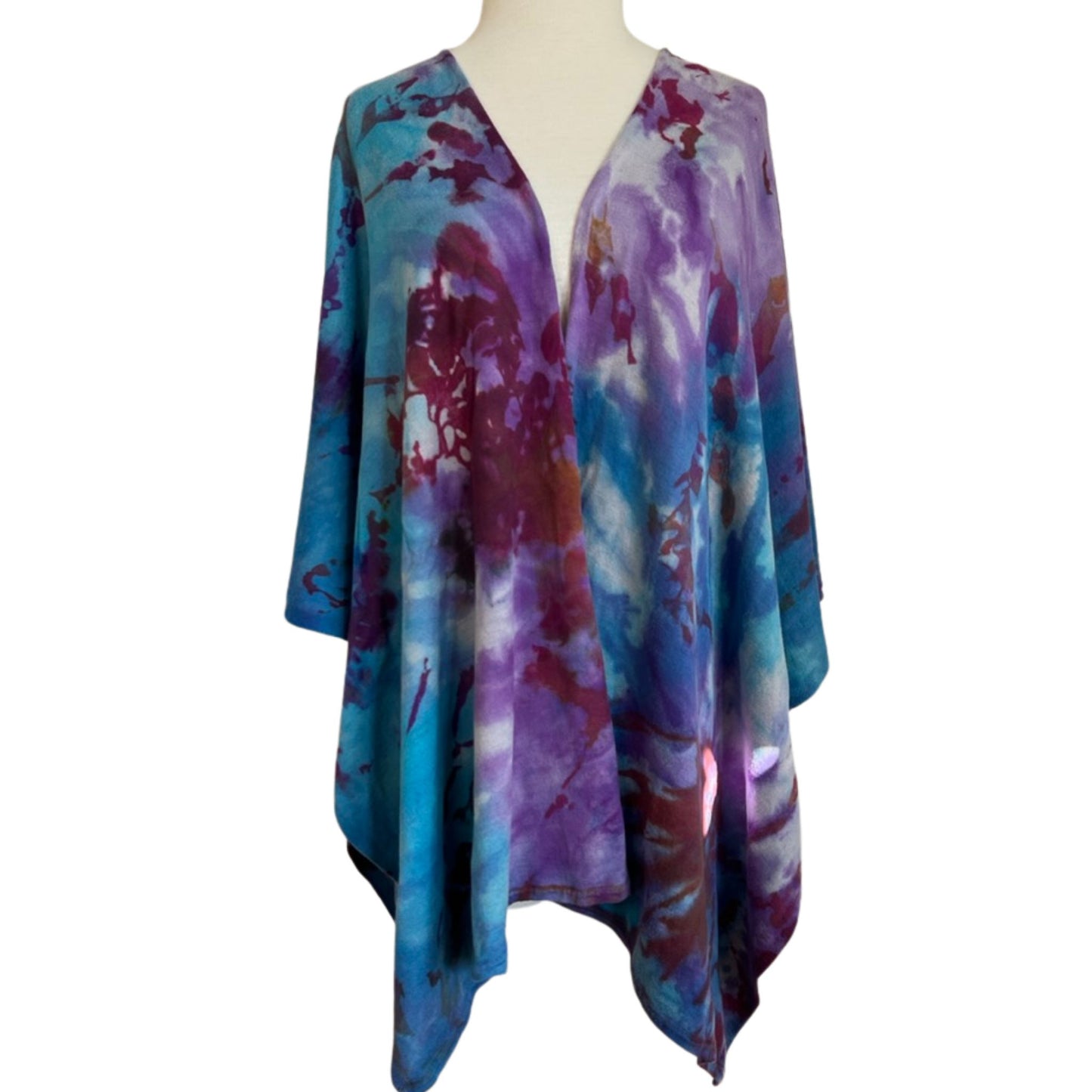 Tie Dye Wrap, Berry Shibori
