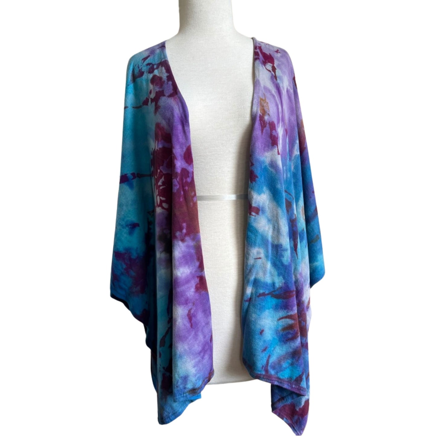 Tie Dye Wrap, Berry Shibori
