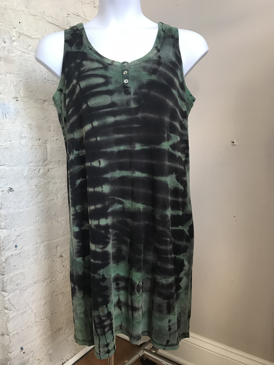 Tie Dye Dress Xl Upcycled Reverse Dye