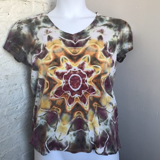 Tie Dye Tee XL Star Mandala Hand Dyed