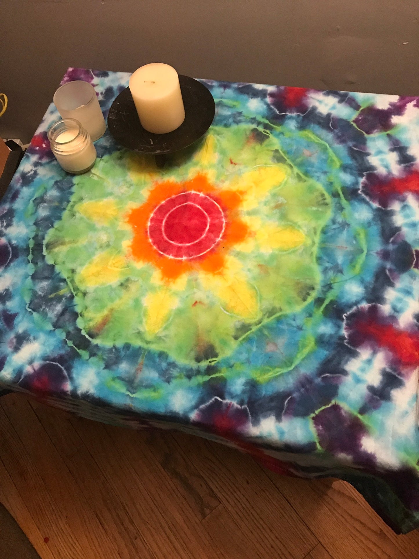 Tea Towel Mini Tapestry Tie Dyed