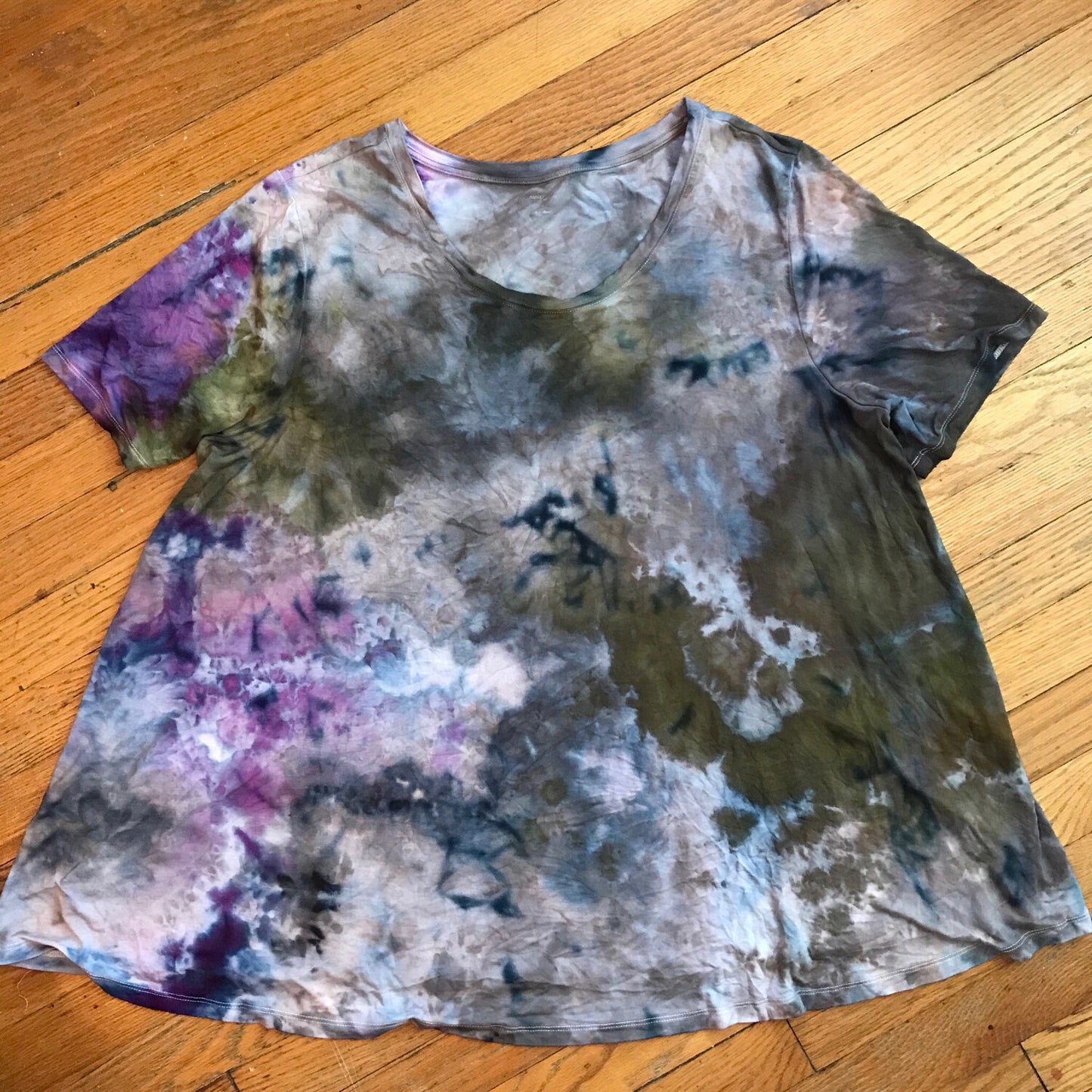 Tie Dye Swing Shirt 3x Plus Size Ice Dye