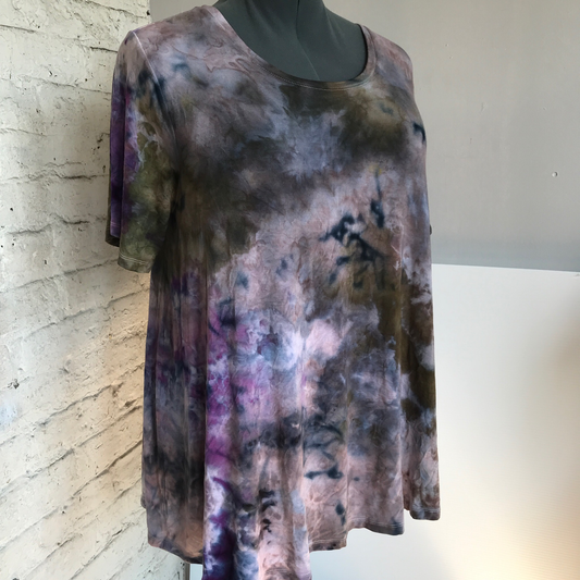 Tie Dye Swing Shirt 3x Plus Size Ice Dye