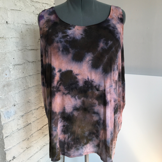 Tie Dye Tank Top  5X Plus Size Ice Dye