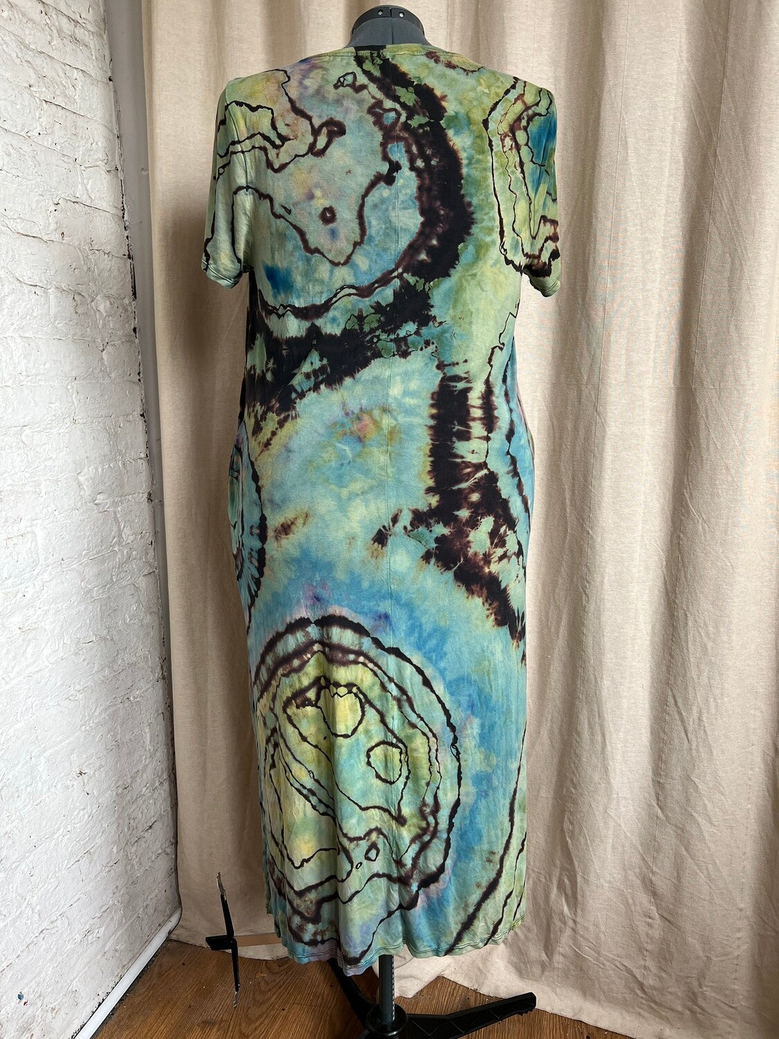 Tie Dye Maxi Dress, 0X, 14 Opal Ice Dye