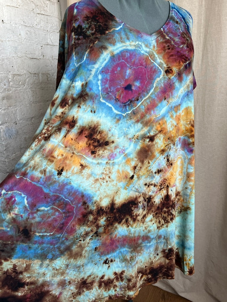 Tie Dye Dress Size 4x Reverse Galaxy Dye