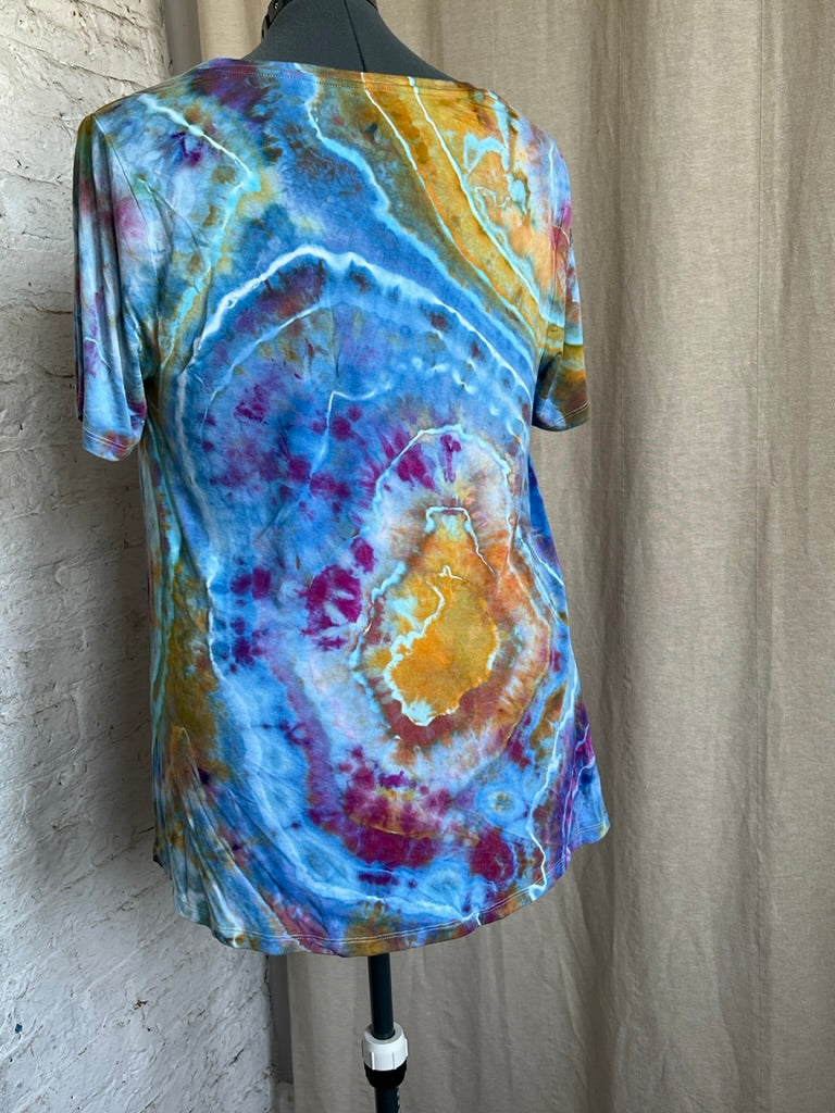 Tie Dye Shirt, Ice Dye Geode Size XXL