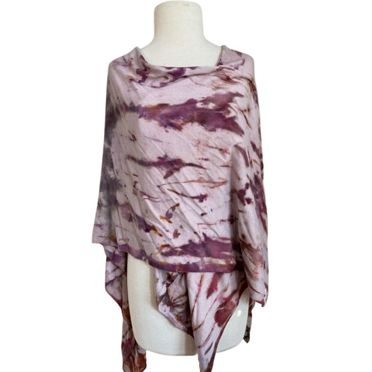 Tie Dye Wrap, Pink Gold Shibori Design