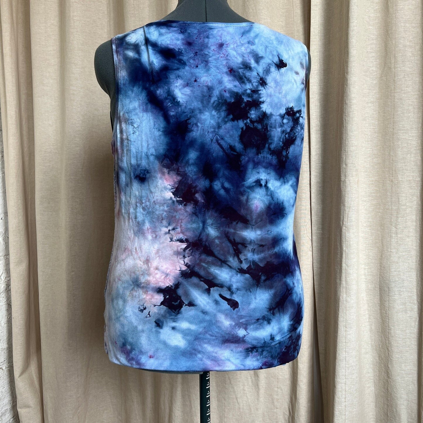 Tie Dye Tank Top, XL Space Lace Front Ice Dye